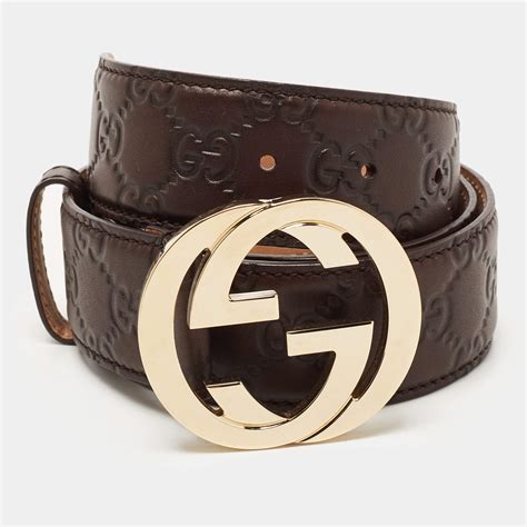 guccissima belt buckle.